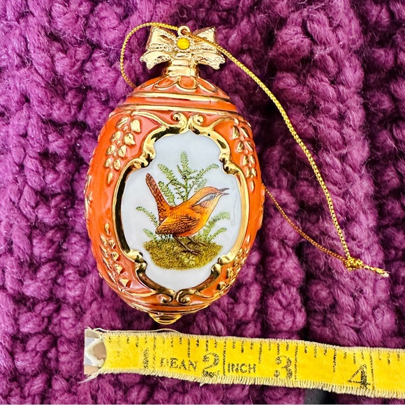 DANBURY MINT PAINTED BUNTING BIRDS OF SPLENDOR Ornament Cottagecore Birdwatcher - Picture 8 of 8